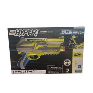 Nerf Hyper Impulse 40 Blaster with 30 Rounds Spring Open Instant Reload